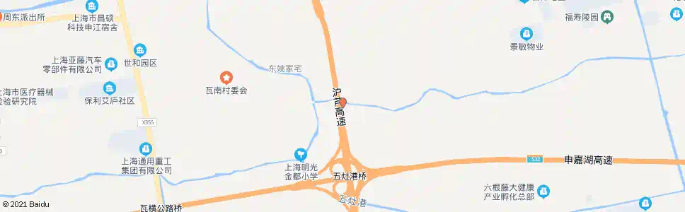 上海窑港大道_公交站地图_上海公交_妙搜公交查询2025