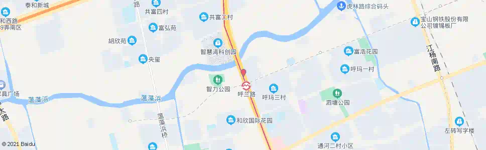 上海呼兰路共和新路_公交站地图_上海公交_妙搜公交查询2025