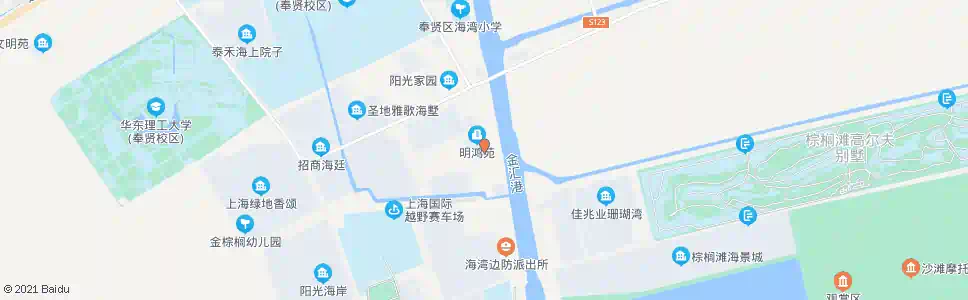 上海海湾卫生服务中心_公交站地图_上海公交_妙搜公交查询2025