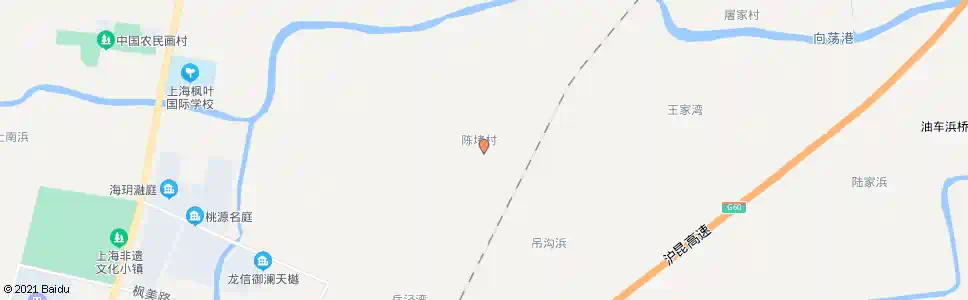 上海陈家河_公交站地图_上海公交_妙搜公交查询2025