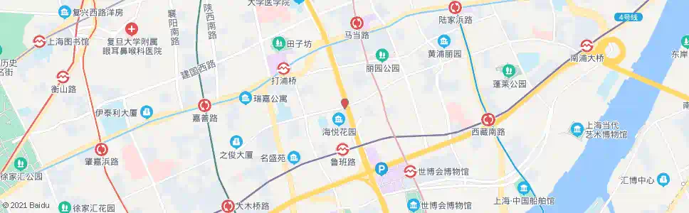 上海斜土路鲁班路_公交站地图_上海公交_妙搜公交查询2025