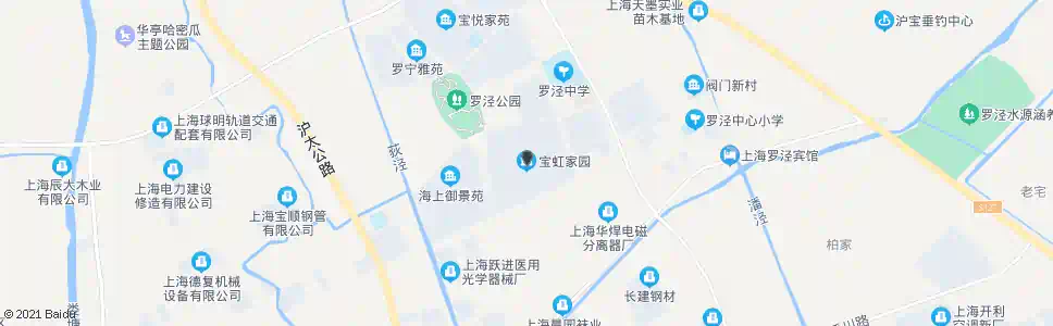 上海宝虹家园_公交站地图_上海公交_妙搜公交查询2025