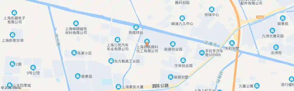 上海泗联化工_公交站地图_上海公交_妙搜公交查询2025