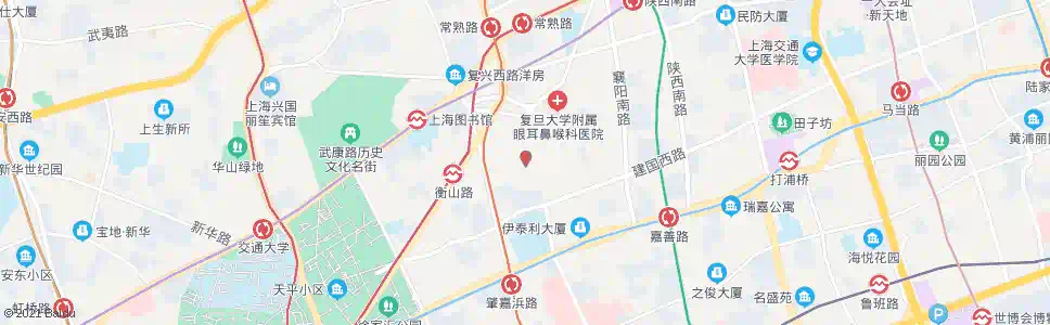 上海永嘉路岳阳路_公交站地图_上海公交_妙搜公交查询2025