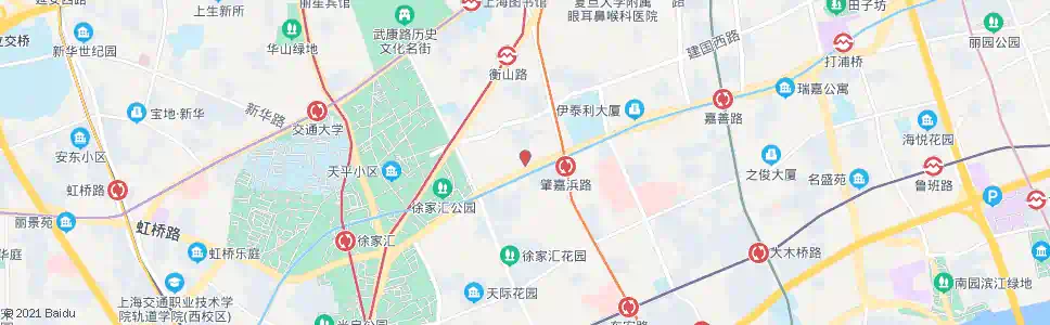 上海肇嘉浜路高安路_公交站地图_上海公交_妙搜公交查询2025