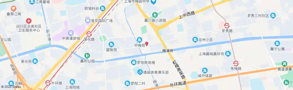 上海罗秀路虹梅南路_公交站地图_上海公交_妙搜公交查询2025