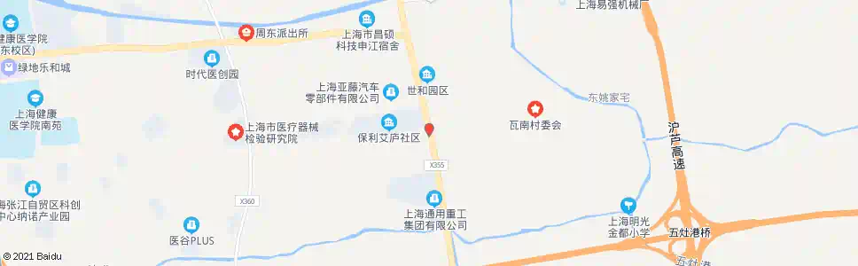 上海申江南路蓝靛路_公交站地图_上海公交_妙搜公交查询2025