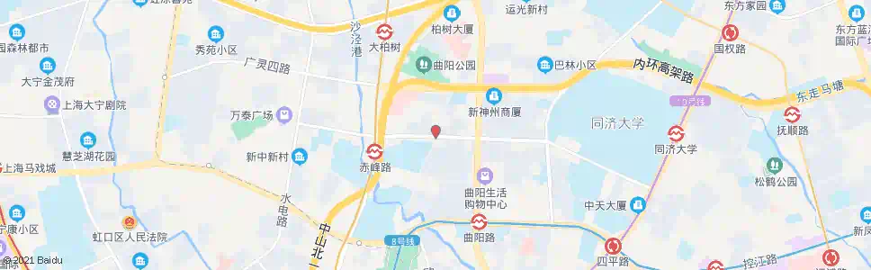 上海东体育会路赤峰路_公交站地图_上海公交_妙搜公交查询2025