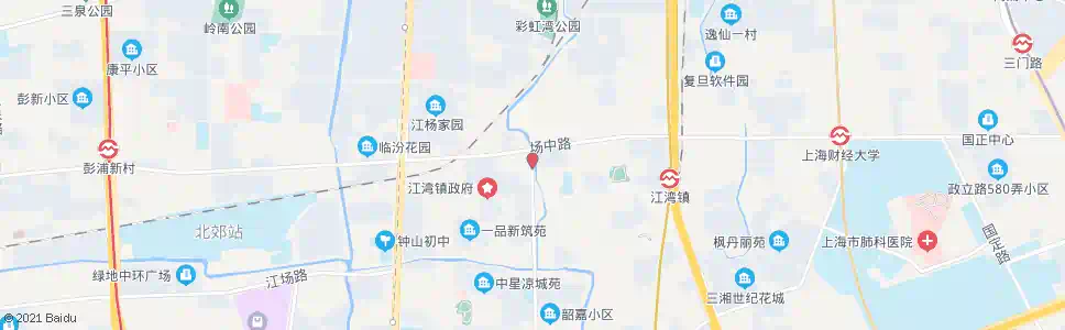 上海水电路场中路_公交站地图_上海公交_妙搜公交查询2025