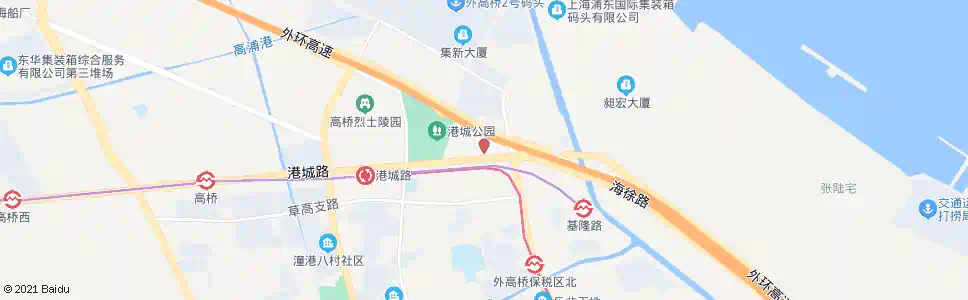 上海星海(加油站)_公交站地图_上海公交_妙搜公交查询2025