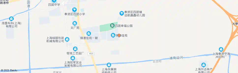 上海锦港佳苑二期东门_公交站地图_上海公交_妙搜公交查询2025