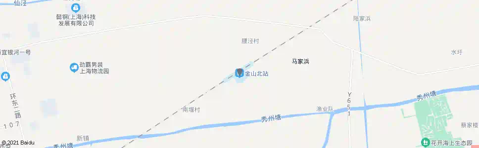 上海金山北站_公交站地图_上海公交_妙搜公交查询2025