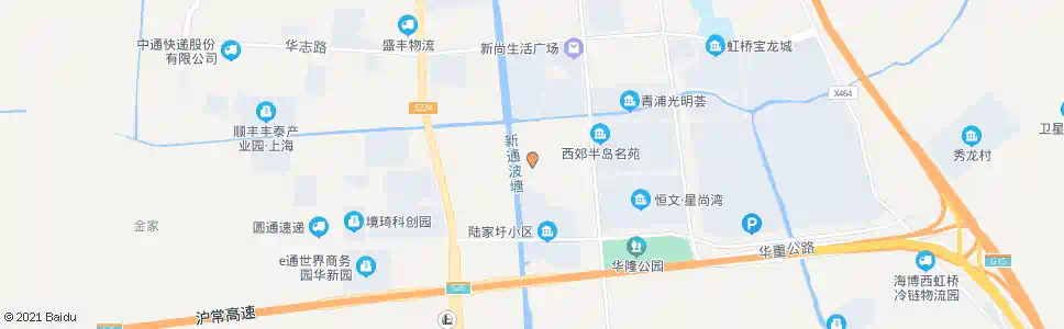 上海华新(新凤北路陆家圩路)_公交站地图_上海公交_妙搜公交查询2025