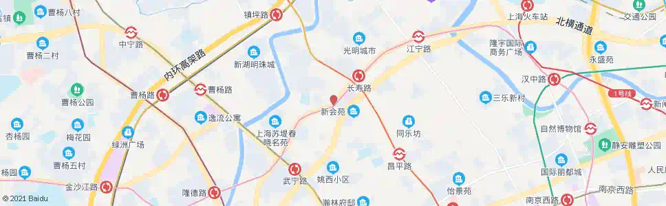 上海长寿路胶州路_公交站地图_上海公交_妙搜公交查询2025