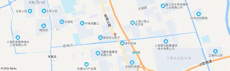 上海昆港公路崇南路_公交站地图_上海公交_妙搜公交查询2025