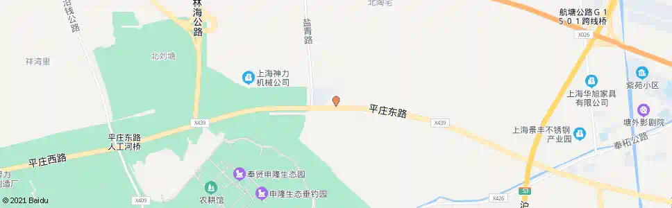 上海盐行村_公交站地图_上海公交_妙搜公交查询2025
