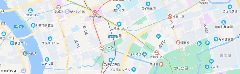 上海浦电路竹林路_公交站地图_上海公交_妙搜公交查询2025