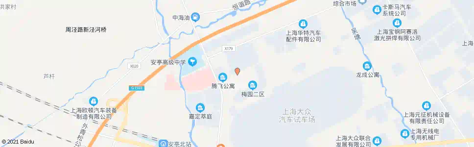 上海园国路梅园别墅_公交站地图_上海公交_妙搜公交查询2025