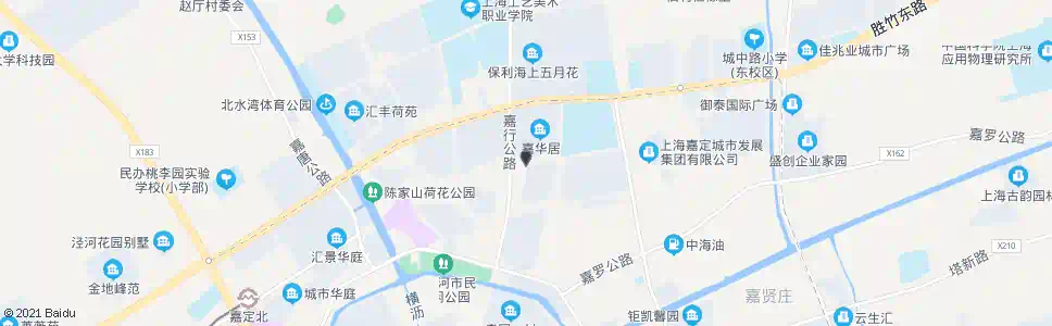 上海嘉华居_公交站地图_上海公交_妙搜公交查询2025