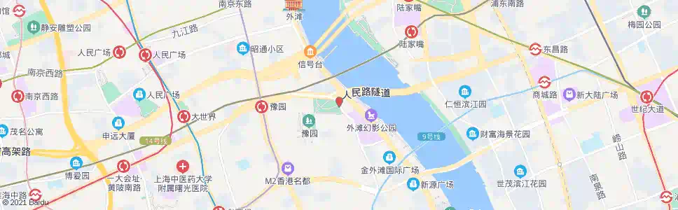上海人民路新开河路_公交站地图_上海公交_妙搜公交查询2025