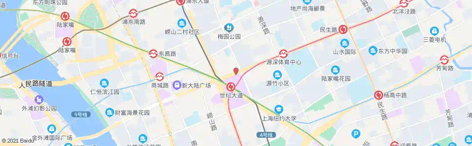 上海张杨路福山路_公交站地图_上海公交_妙搜公交查询2025