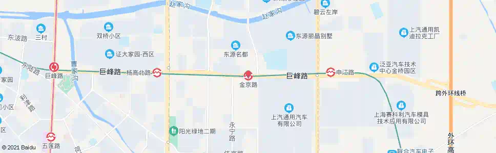 上海金京路站_公交站地图_上海公交_妙搜公交查询2025