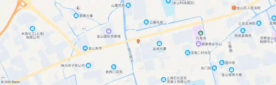 上海西静路金山大道(招呼站)_公交站地图_上海公交_妙搜公交查询2025