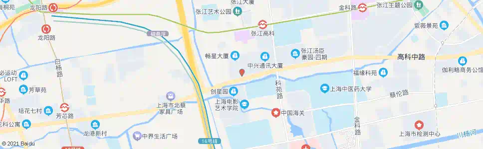 上海碧波路高科路_公交站地图_上海公交_妙搜公交查询2025