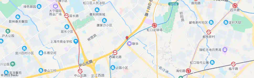 上海东宝兴路中山北路_公交站地图_上海公交_妙搜公交查询2025