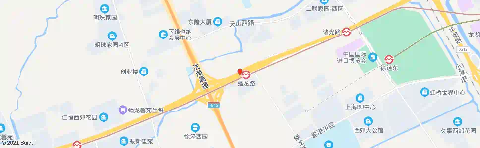 上海蟠龙路崧泽大道_公交站地图_上海公交_妙搜公交查询2025