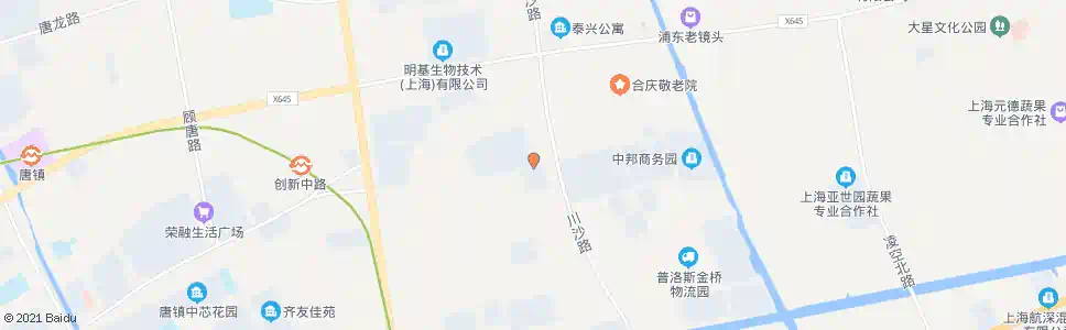 上海创业路川沙路_公交站地图_上海公交_妙搜公交查询2025