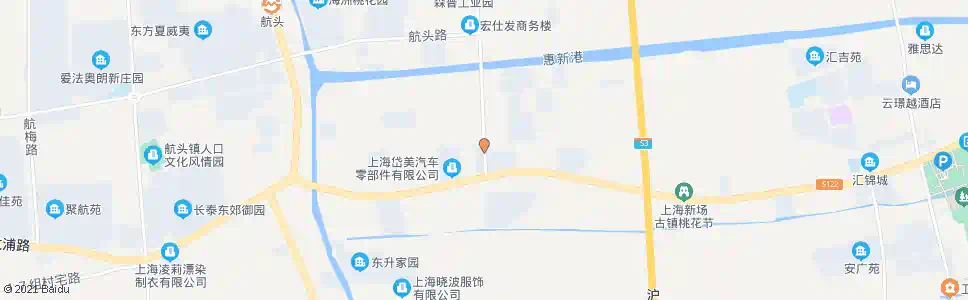上海航都南路沪南公路_公交站地图_上海公交_妙搜公交查询2025