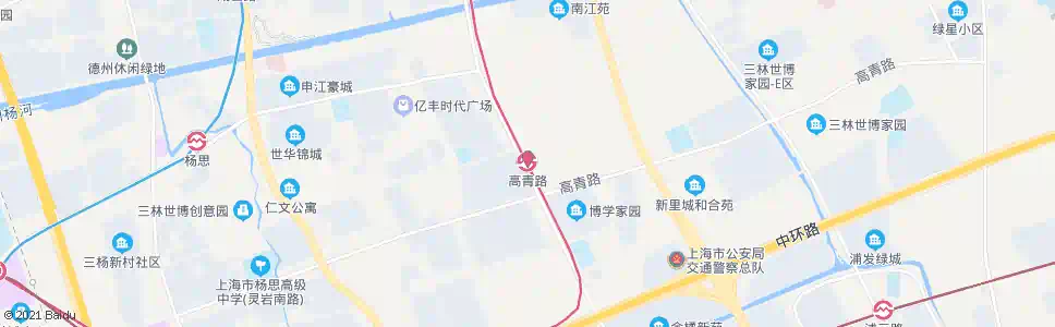 上海高青路站_公交站地图_上海公交_妙搜公交查询2025