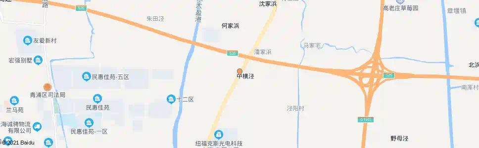 上海外青松公路横泾_公交站地图_上海公交_妙搜公交查询2025