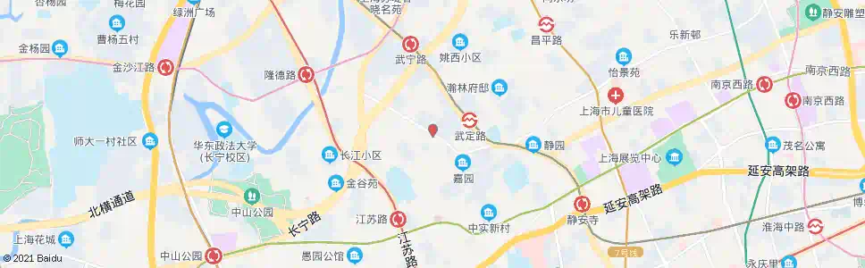 上海万航渡路武定西路_公交站地图_上海公交_妙搜公交查询2025