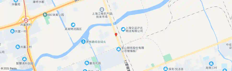 上海薀藻南路江杨南路_公交站地图_上海公交_妙搜公交查询2025