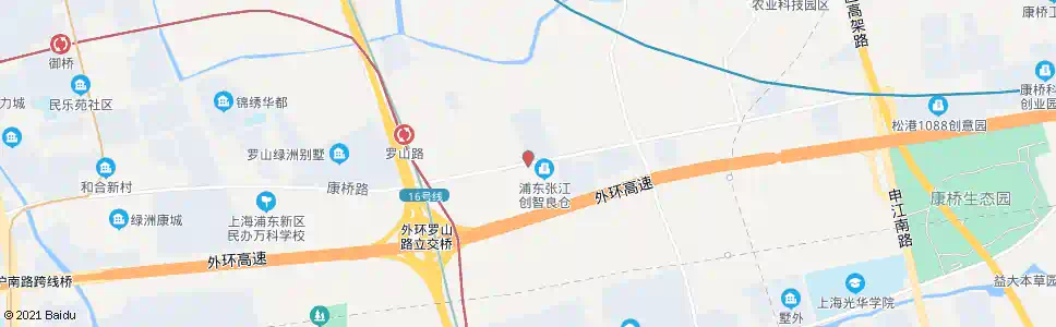 上海康桥东路汇丽集团_公交站地图_上海公交_妙搜公交查询2025