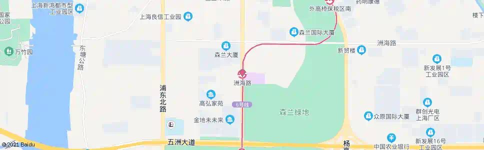 上海浦东北路洲海路_公交站地图_上海公交_妙搜公交查询2025