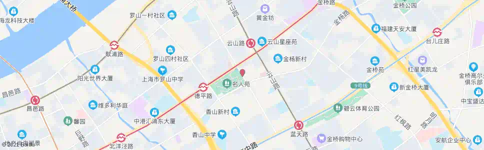 上海居家桥路金杨路_公交站地图_上海公交_妙搜公交查询2025