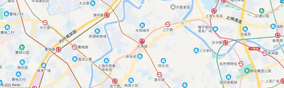 上海曹家渡长寿路_公交站地图_上海公交_妙搜公交查询2025