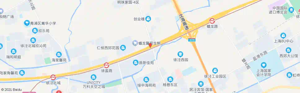 上海崧泽大道明珠路_公交站地图_上海公交_妙搜公交查询2025