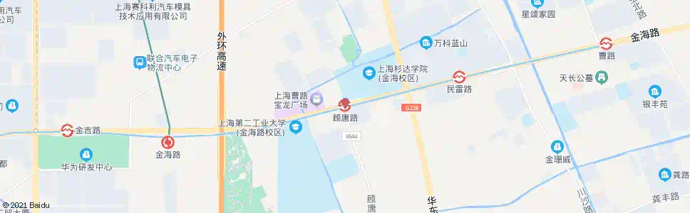 上海顾路_公交站地图_上海公交_妙搜公交查询2025