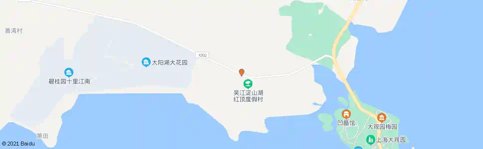 上海红顶度假村_公交站地图_上海公交_妙搜公交查询2025