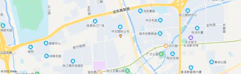 上海郭守敬路张江路_公交站地图_上海公交_妙搜公交查询2025