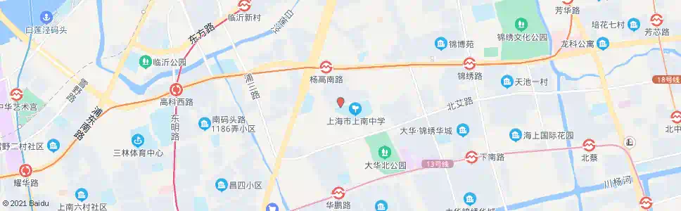 上海华绣路(艾南花苑)_公交站地图_上海公交_妙搜公交查询2025