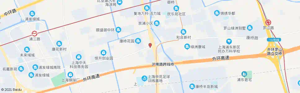 上海沪南路康桥路(招呼站)_公交站地图_上海公交_妙搜公交查询2025