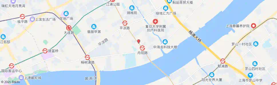 上海江浦路丹阳路_公交站地图_上海公交_妙搜公交查询2025