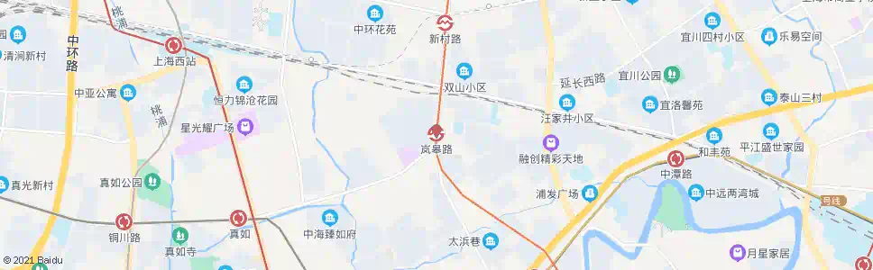 上海岚皋路站_公交站地图_上海公交_妙搜公交查询2025