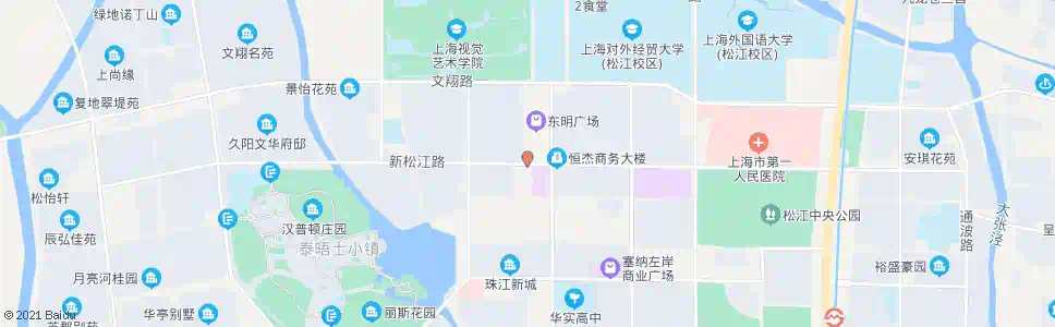 上海新松江路滨湖路_公交站地图_上海公交_妙搜公交查询2025