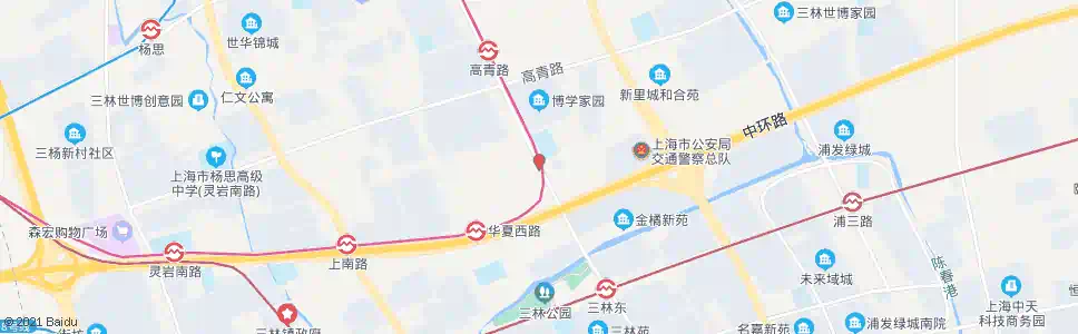上海东明路联明路_公交站地图_上海公交_妙搜公交查询2025